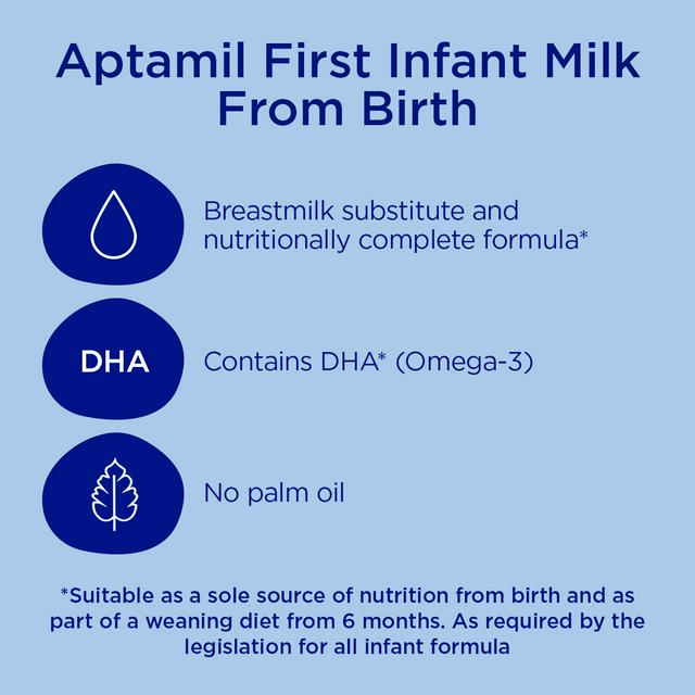 Aptamil Pre-Measured Tabs First Infant Milk from Birth (120 tabs