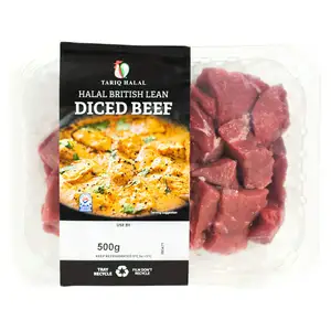 Tariq Halal British Lean Diced Beef 500g