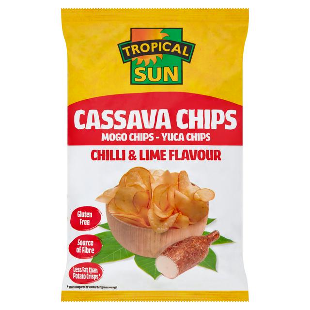 Tropical Sun Cassava Chips Chilli & Lime Flavour 80g