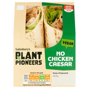 Plant Pioneers Vegan No Chicken Caesar Wrap