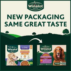 Winalot Meaty Chunks Senior Mixed in Gravy Wet Dog Food 12x100g - gallery image 6