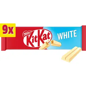 KitKat 2 Finger White Chocolate Biscuit Bar Multipack x9 186.3g