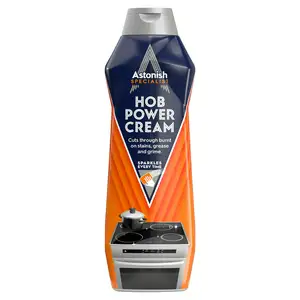 Astonish Specialist Hob Cream Antibacterial Zesty Lemon Cleaner 500ml