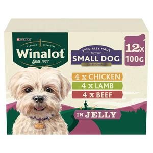 Winalot Small Dog Food Pouch Mixed in Jelly 12x100g