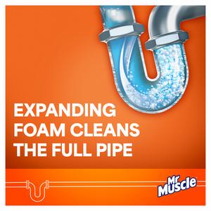 Mr Muscle Drain Deep Clean & Odour Eliminating Foamer 500ml - gallery image 4