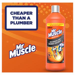 Mr Muscle Max Gel Sink & Drain Unblocker Twin 2x1000ml - gallery image 3