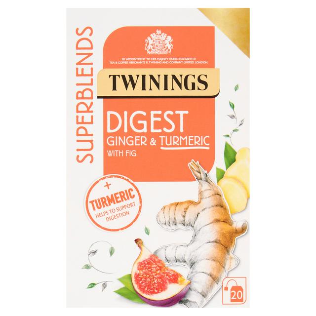 Ginger & Turmeric Herbal Teabags, Tea Bags 40 gm