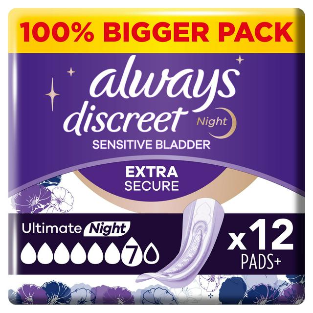 Always Discreet Incontinence Underwear for Women, Large, Pack of