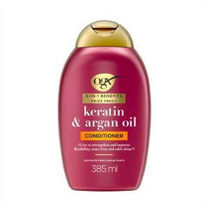 OGX Anti Frizz Keratin Smoothing Oil Conditioner Sulfate Free 385ml