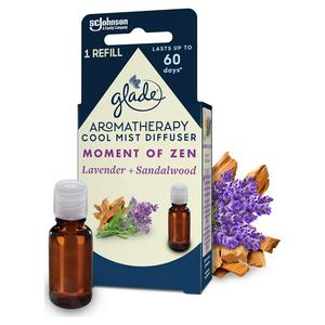 Glade Aromatherapy Moment of Zen Lavender+Sandalwood Cool Mist Oil Diffuser  Refill 17.4ml