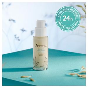 Aveeno Face Calm & Restore Triple Oat Serum Face Moisturiser 30ml - gallery image 2