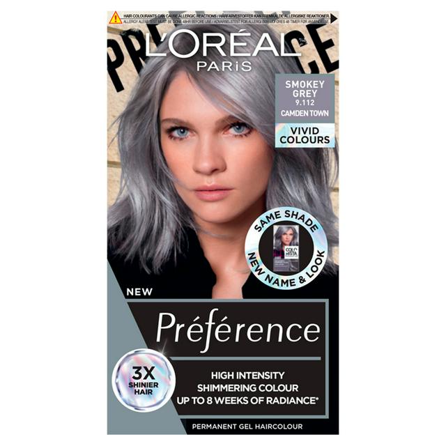 L'Oreal Paris Preference Vivids Colorista Permanent Gel Hair Colour, Dye  Smokey Grey , 273g | Sainsbury's