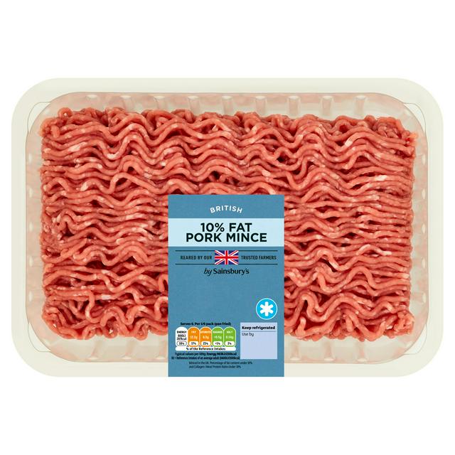 Sainsburys Sainsbury's British 10% Fat Pork Mince 750g