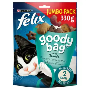 Felix Goody Bag Seaside Salmon, Pollock & Trout Cat Treats 330g