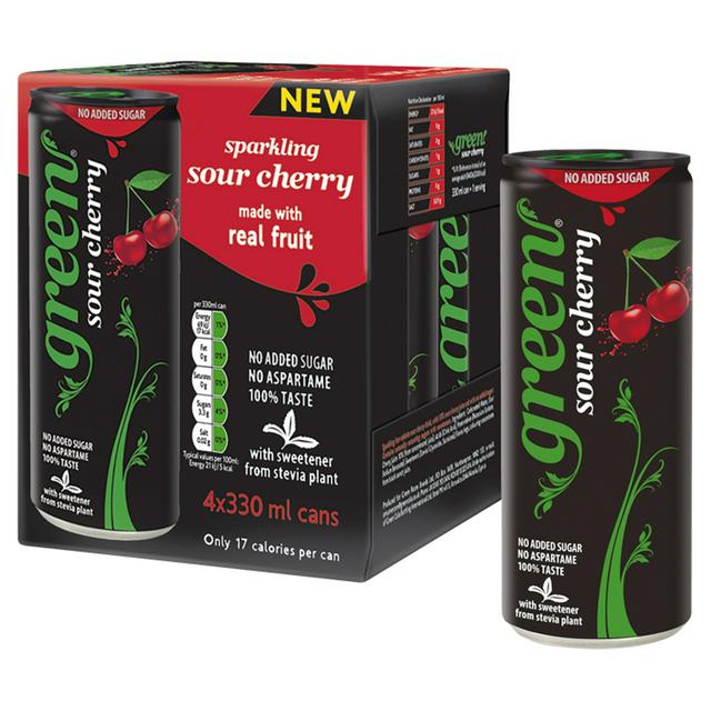 Green Sour Cherry 4 x 330ml - gallery image 1