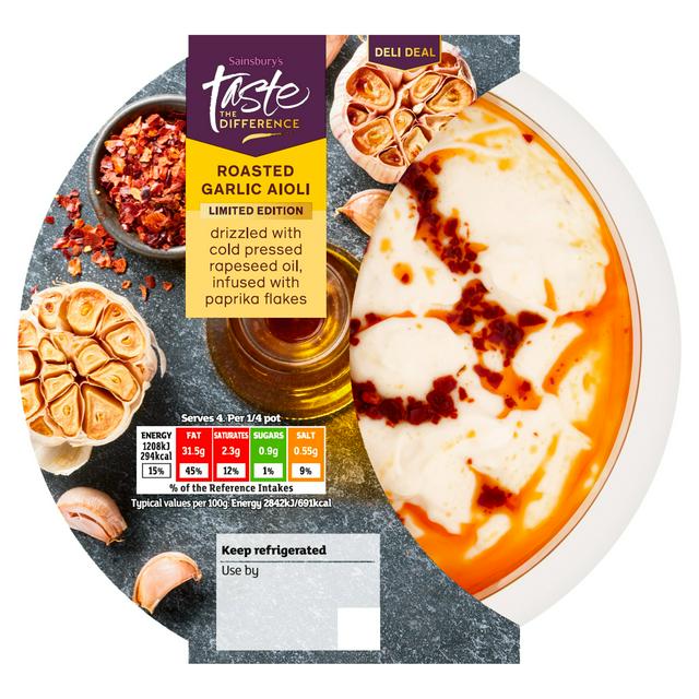 Taste the Difference Sainsbury's Roasted Garlic Aioli, Limited Edition, Taste the Difference 170g
