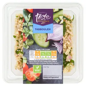 Sainsbury's Tabbouleh with Herb Roasted Garlic & Lemon Dressing, Taste the Difference 200g