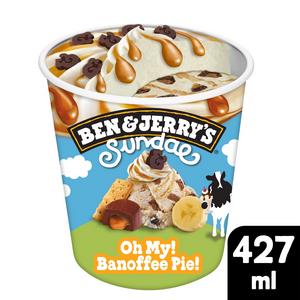 Ben & Jerry's Sundae Oh My! Banoffee Pie! Ice Cream Tub 427ml - gallery image 2