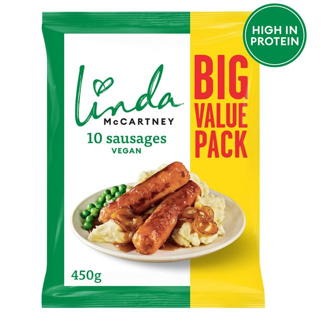 Linda McCartney's 10 Vegetarian Sausages 450g - gallery image 1