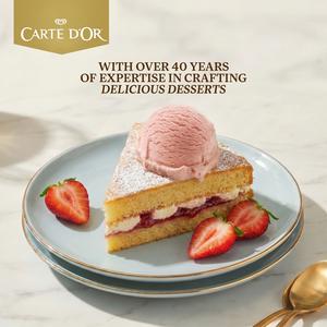 Carte D'or 900ml Delightful Strawberry Ice Cream Tub - gallery image 4