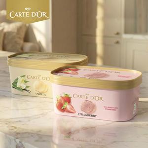 Carte D'or 900ml Delightful Strawberry Ice Cream Tub - gallery image 6