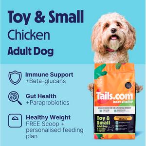 Tails.com Inner Vitality with Freshly Prepared Chicken Toy & Small Adult Dry Dog Food 8 Months - 8 Years 2kg - gallery image 5