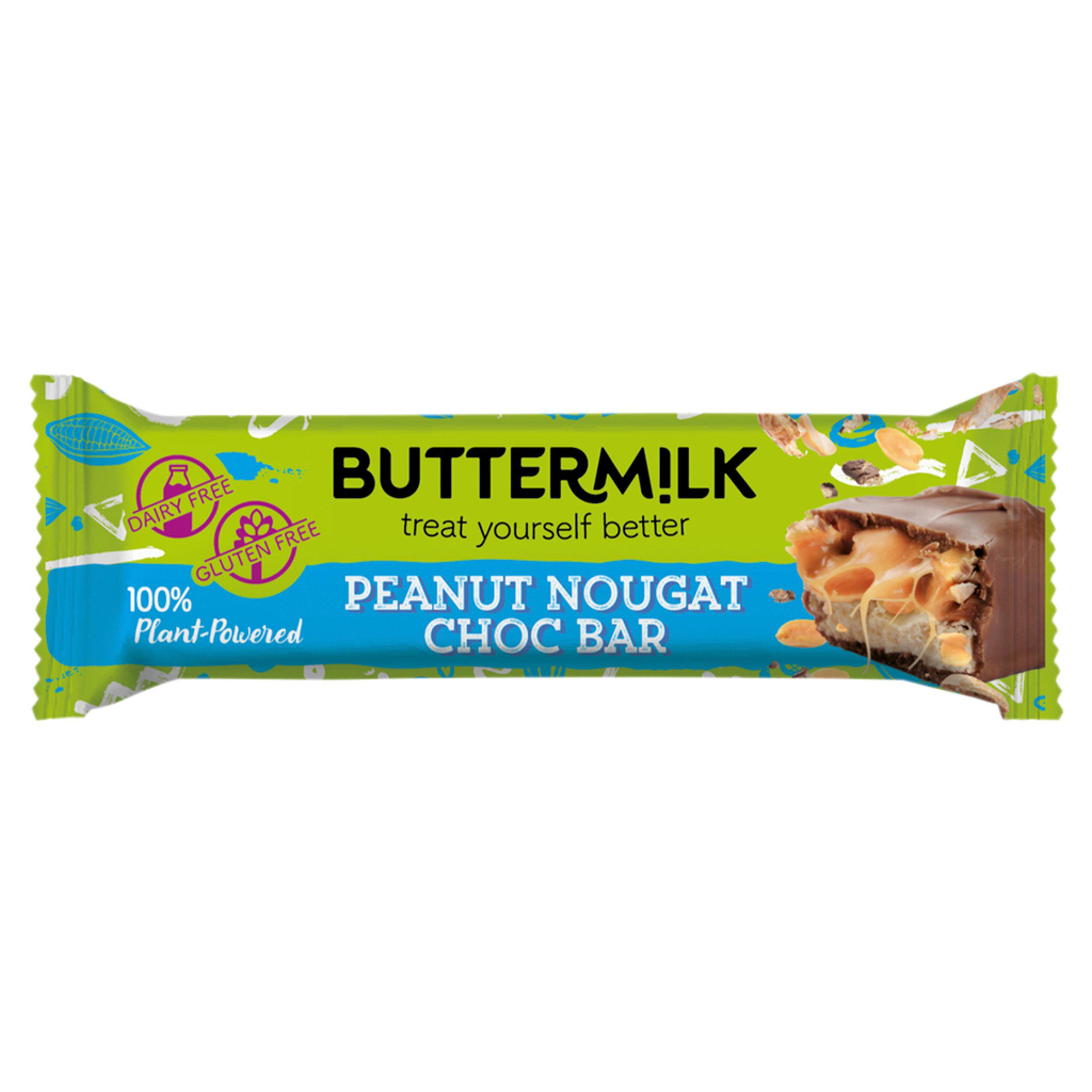 Buttermilk Peanut Nougat Caramel Centre Plant-Based Choccy Chocolate Bar 50g
