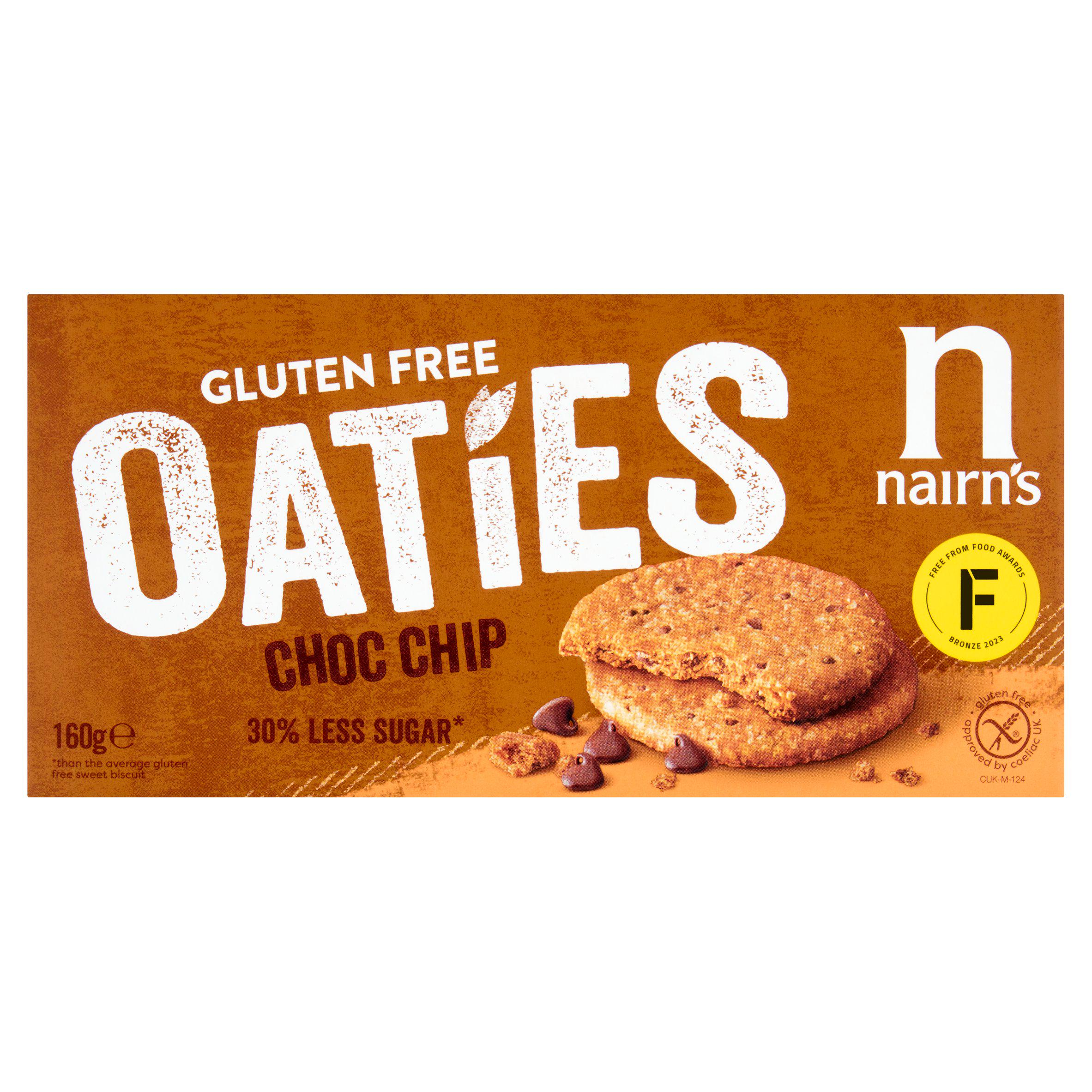 Nairn's Gluten Free Oaties Choc Chip Biscuits 160g