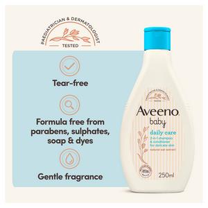 Aveeno Baby Daily Care 2 in 1 Shampoo & Conditioner 250ml - gallery image 3