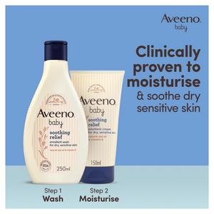 Aveeno Soothing Relief Emollient Dry Skin Baby Cream 150ml - gallery image 6