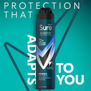 Sure Men 250ml Invisible Ice Fresh 72h Nonstop Protection Antiperspirant Deodorant - gallery image 2