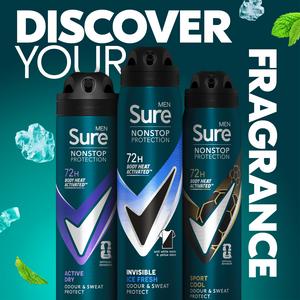 Sure Men 250ml Invisible Ice Fresh 72h Nonstop Protection Antiperspirant Deodorant - gallery image 5