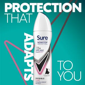Sure Women Invisible Pure 72h Nonstop Protection Antiperspirant Deodorant 150ml - gallery image 2