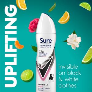 Sure Women Invisible Pure 72h Nonstop Protection Antiperspirant Deodorant 150ml - gallery image 3
