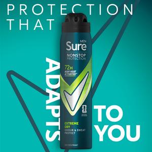 Sure Men 250ml Extreme Dry 72h Nonstop Protection Antiperspirant Deodorant - gallery image 2