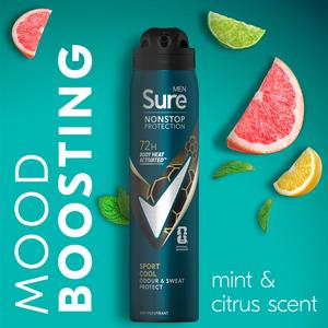 Sure Men 250ml Sport Cool 72h Nonstop Protection Antiperspirant Deodorant - gallery image 3