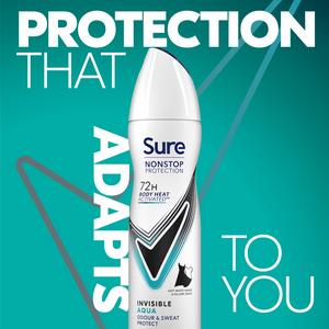 Sure Women Invisible Aqua 72h Nonstop Protection Antiperspirant Deodorant 150ml - gallery image 2