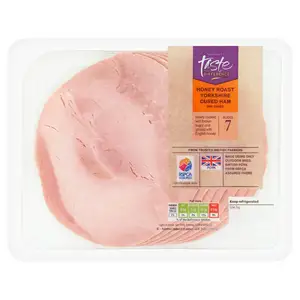 Sainsbury’s Honey Roast Yorkshire Cured British Ham Slices, Taste the Difference x7 225g