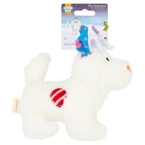 the snowman dog toy