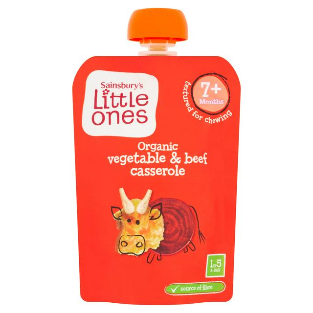 Sainsburys Sainsbury's Little Ones Organic Vegetable & Beef Casserole 7+ Months 130g