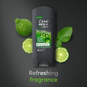 Dove Men+Care Extra Fresh Shower Gel Body Wash & Face Wash 400ml - gallery image 3