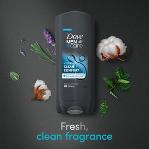 Dove Men+Care 400ml Clean Comfort 3 in 1 Hair, Face and Body Wash Shower Gel - gallery image 3