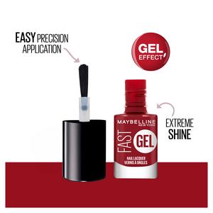 Maybelline Fast Gel Lacquer Red Punch 11 Long Lasting Nail Polish 7ml - gallery image 3