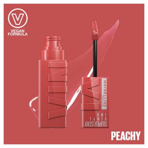 Maybelline Vinyl Ink Long Lasting Liquid Lipstick Shine Finish 15 Peachy - gallery image 2