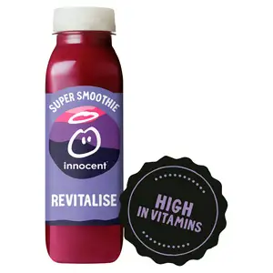 innocent Revitalise Raspberry Cranberry & Apple Super Smoothie with Vitamins 300ml