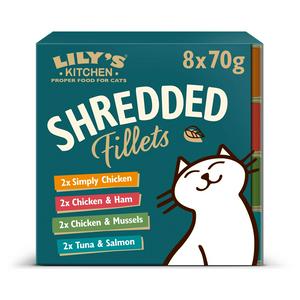 Lily's Kitchen Shredded Fillets Multipack Cat Food 8 x 70g