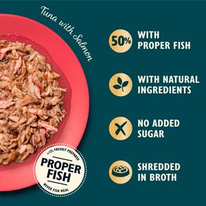 Lily's Kitchen Tuna & Salmon Shredded Fillets Wet Cat Food 70g - gallery image 2