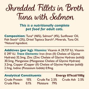 Lily's Kitchen Tuna & Salmon Shredded Fillets Wet Cat Food 70g - gallery image 4