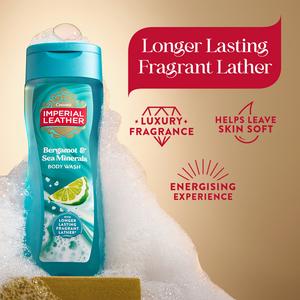 Imperial Leather 235ml Bergamot & Sea Salt Energising Body Wash - gallery image 2