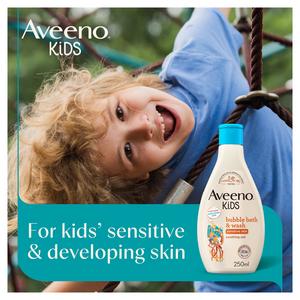 Aveeno Kids Bubble Bath & Wash with Soothing Oat Extract 250ml - gallery image 3
